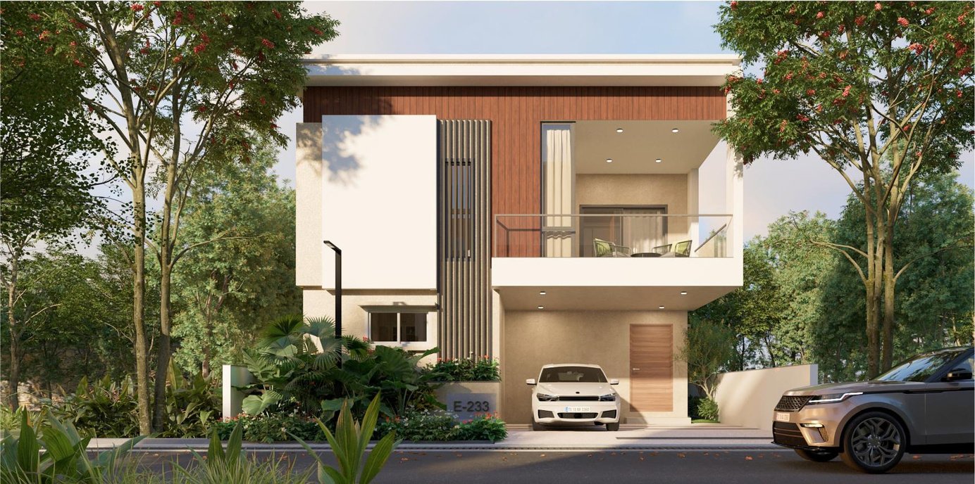Premium G+2 triplex villa development in Patighanpur, Kollur, Hyderabad